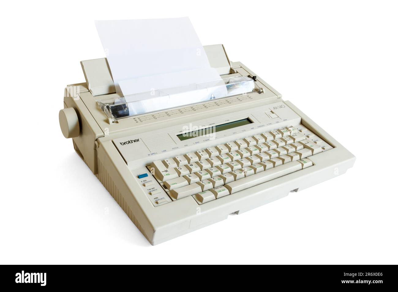 Brother AX140 Electric WordProcessing Typewriter with sheet of white