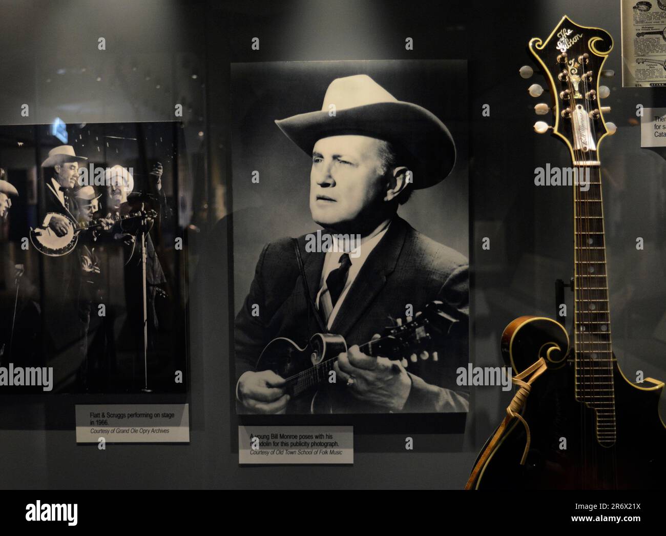 A Gibson mandolin played by the late bluegrass pioneer Bill Monroe on