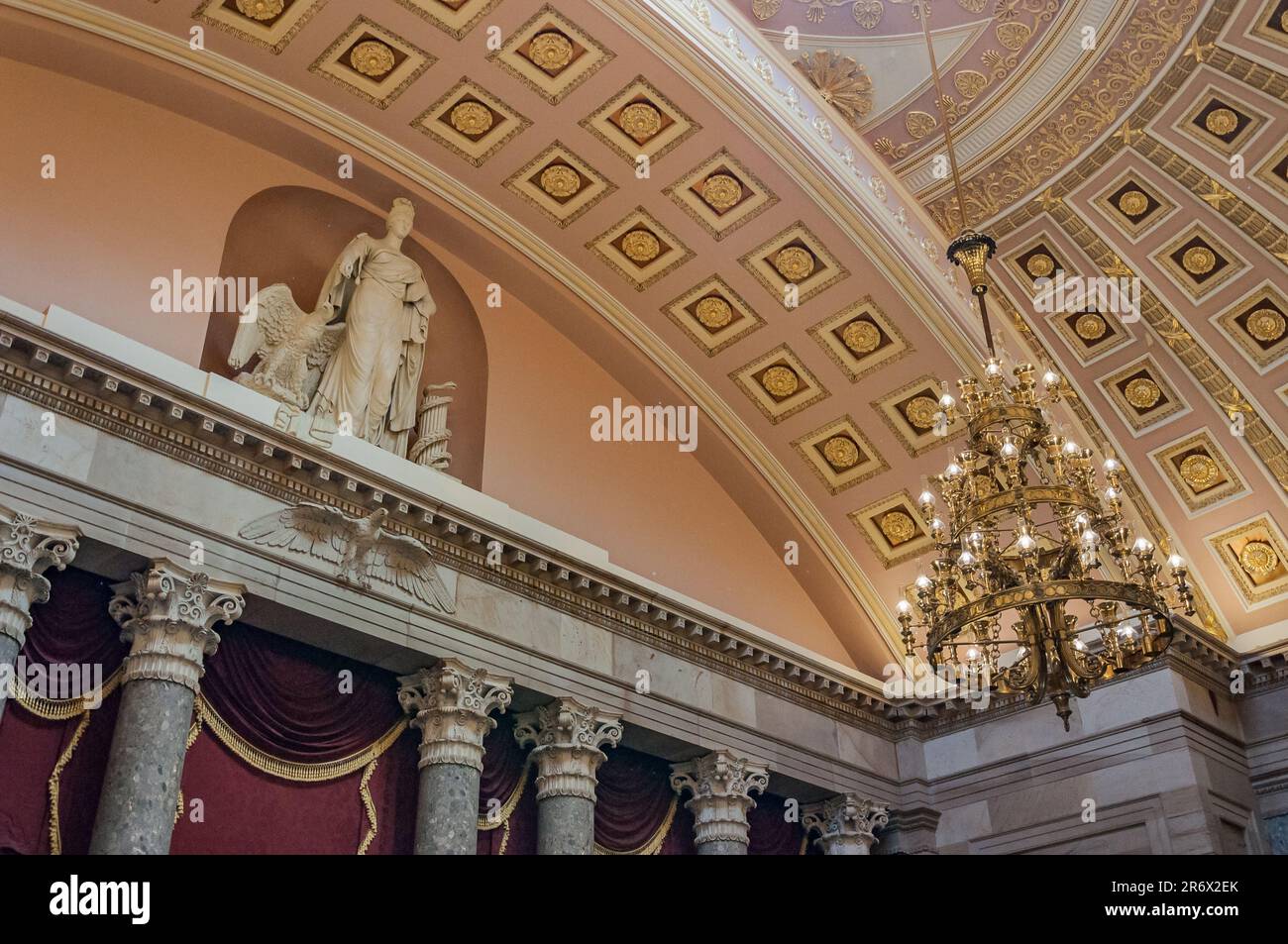 Inside the US Capitol Building, Washington DC USA Stock Photo