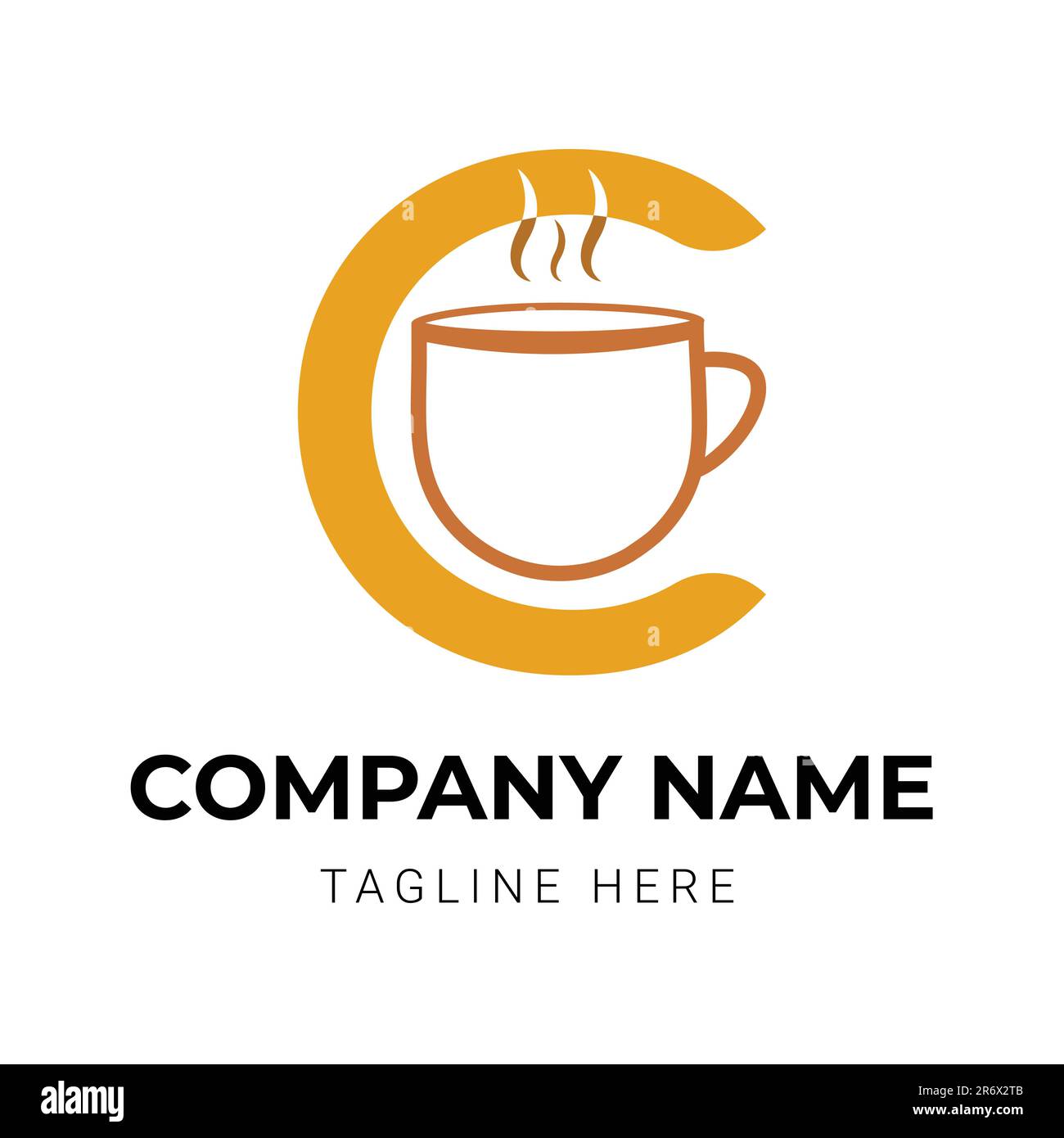 Coffee cup logo design for restaurant Stock Vector Image & Art - Alamy