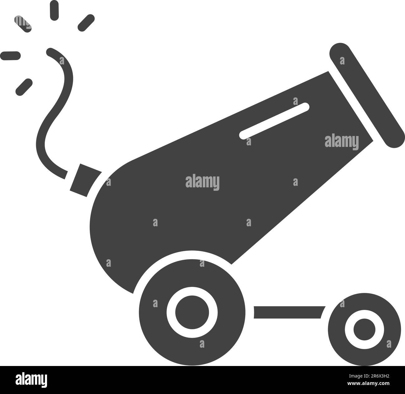 Cannon icon vector image. Stock Vector