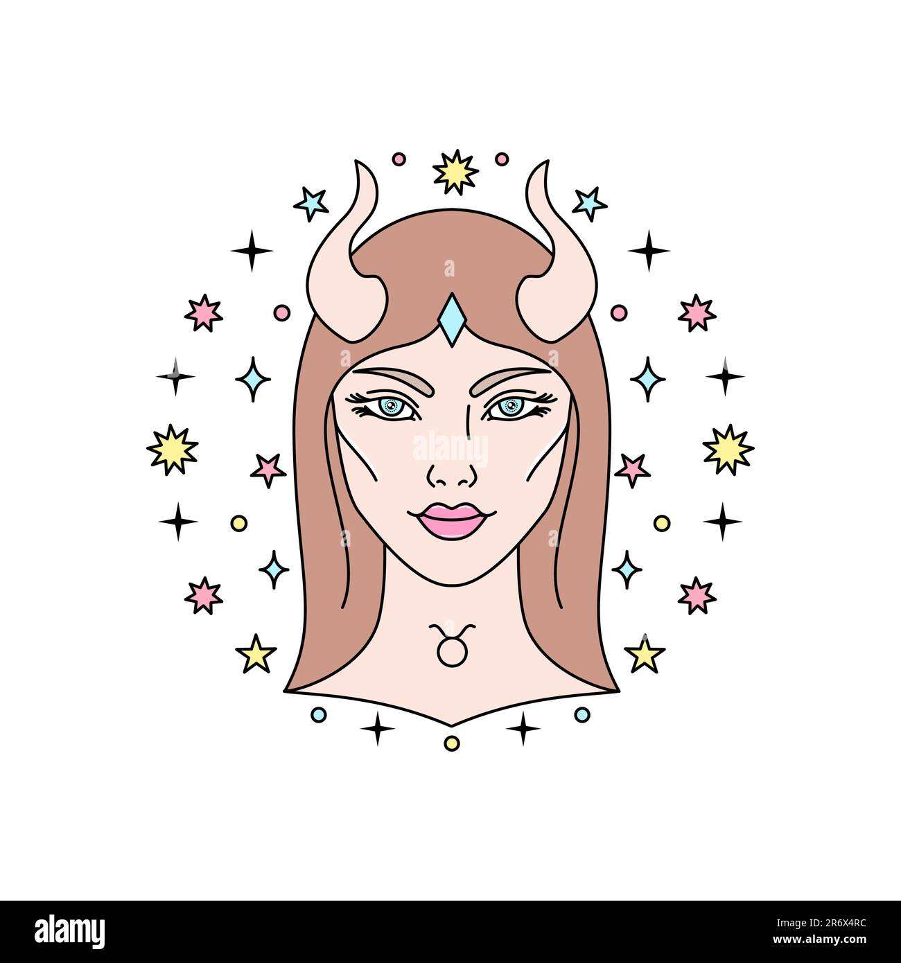 Taurus zodiac sign Stock Vector Image & Art - Alamy