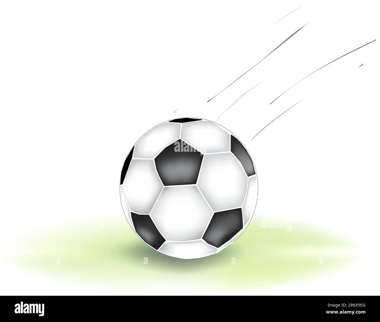 soccer ball flying across the field with great speed Stock Vector Image & Art Alamy
