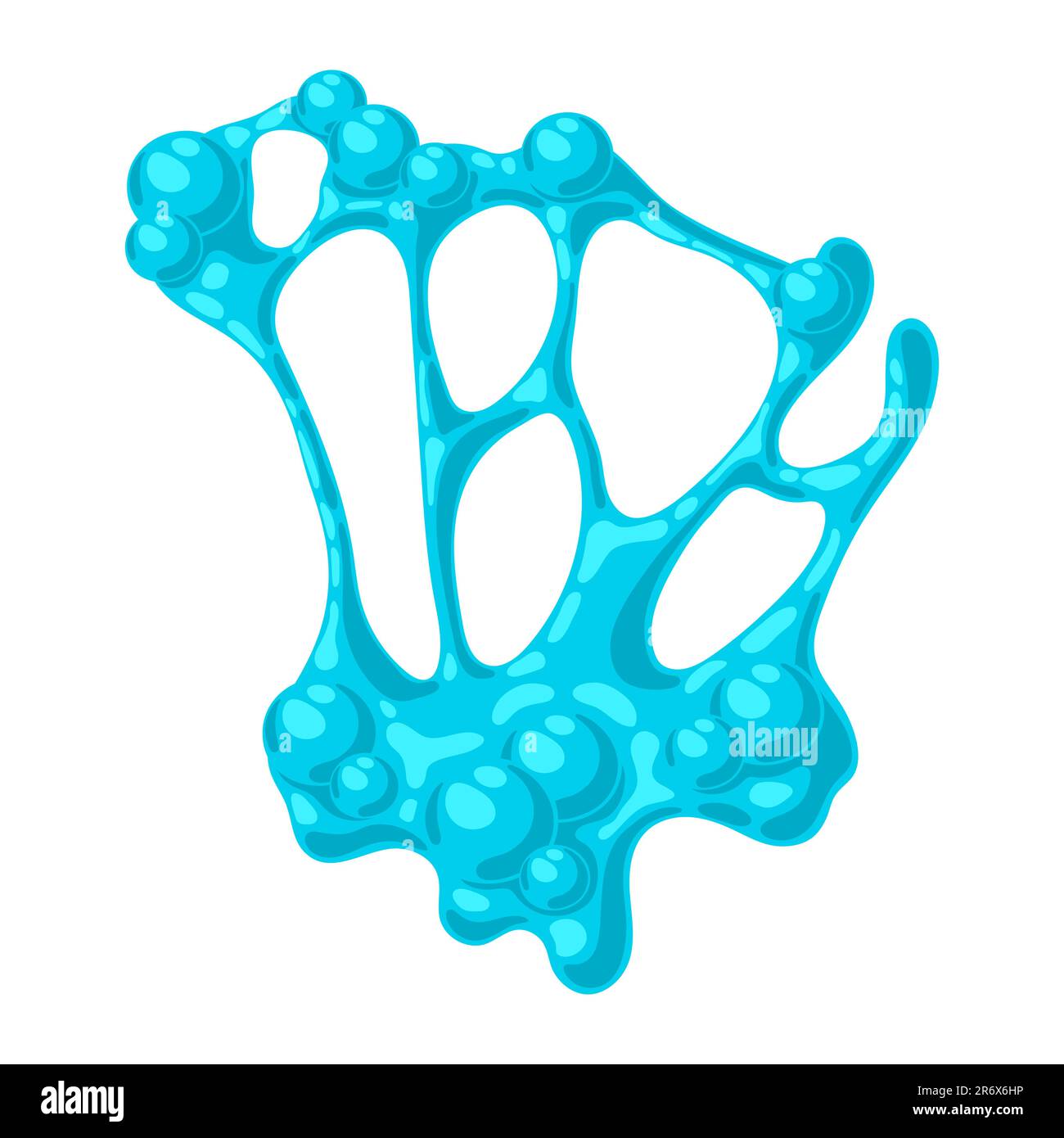 Splattering blotch slime. Toxic mucus smudges stain. Leaking paint blot