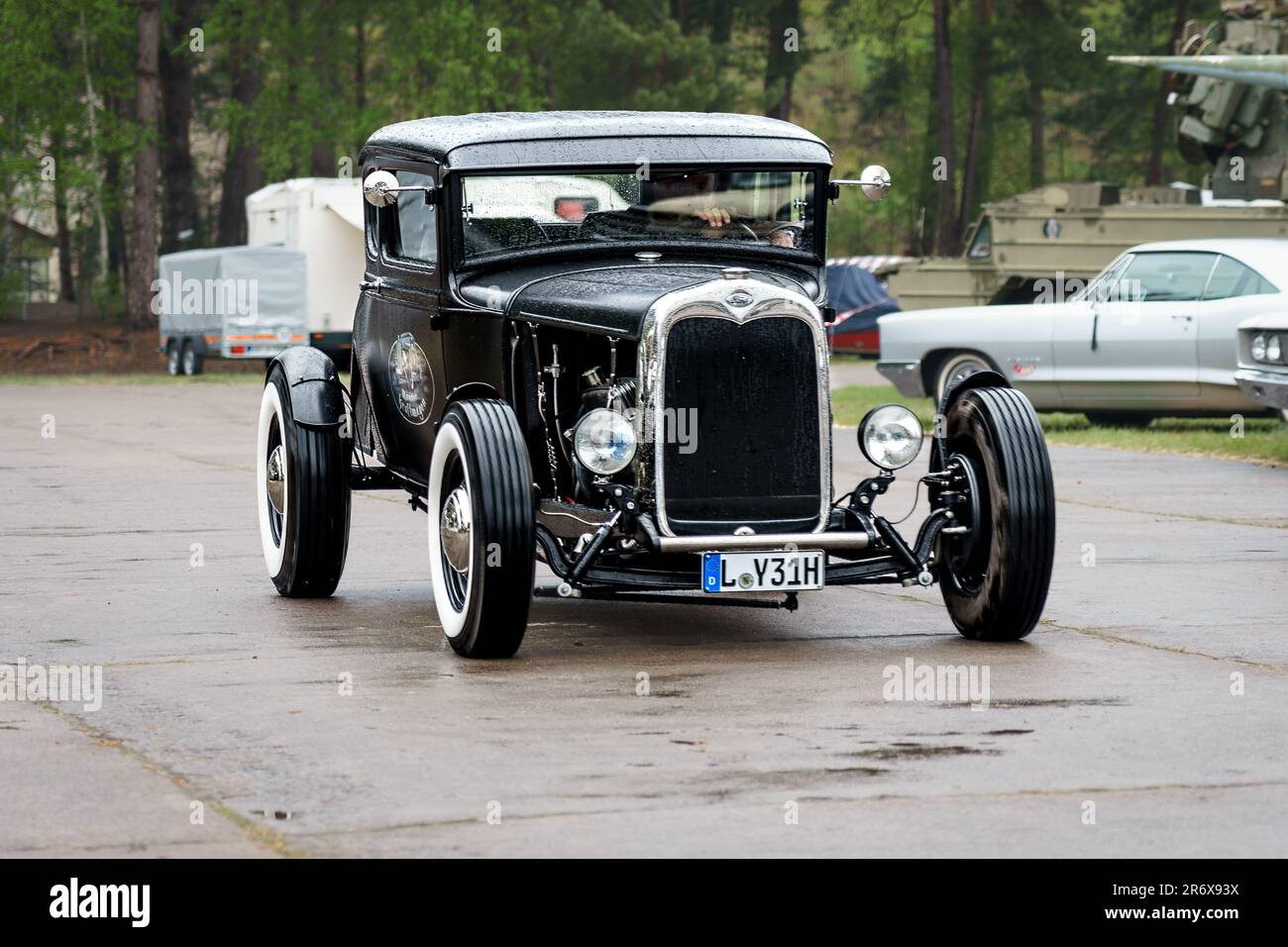 FINOWFURT, GERMANY - MAY 06, 2023: The hot rod based on Ford Model A, 1931. Race festival 2023. Season opening. Stock Photo