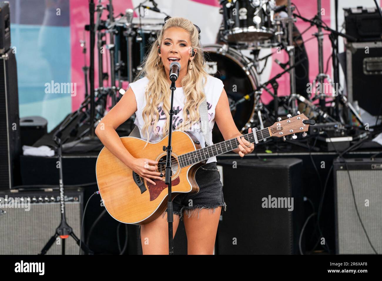 Megan Moroney performs during the 2023 CMA Fest on Sunday, June 11