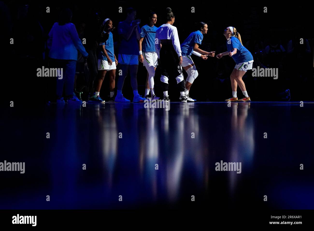 Los Angeles Sparks' Karlie Samuelson tries to pass during the second half  of a WNBA basketball game against the Minnesota Lynx Tuesday, June 20, 2023,  in Los Angeles. (AP Photo/Mark J. Terrill