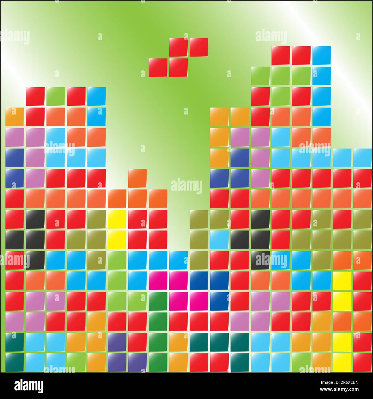 Colorful Tetris Blocks