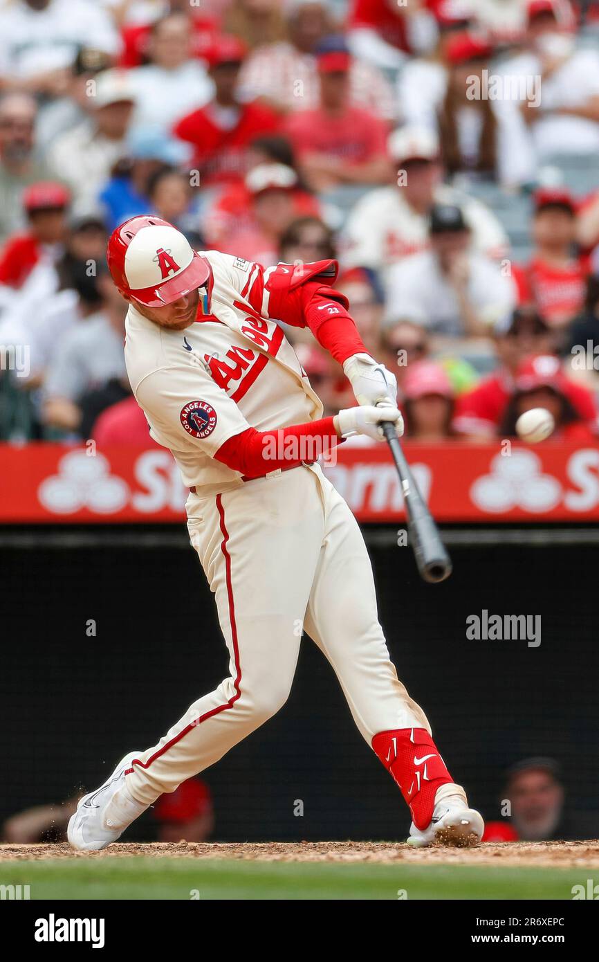 Los Angeles Angels second baseman Brandon Drury (23) stands in the