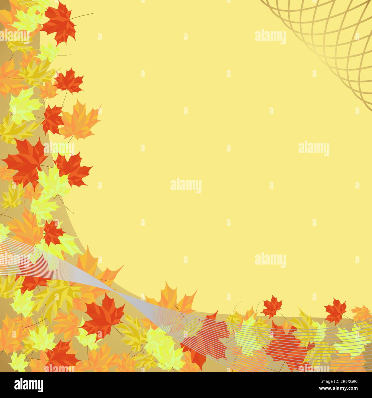 golden autumn frame, vector illustration Stock Vector Image & Art - Alamy