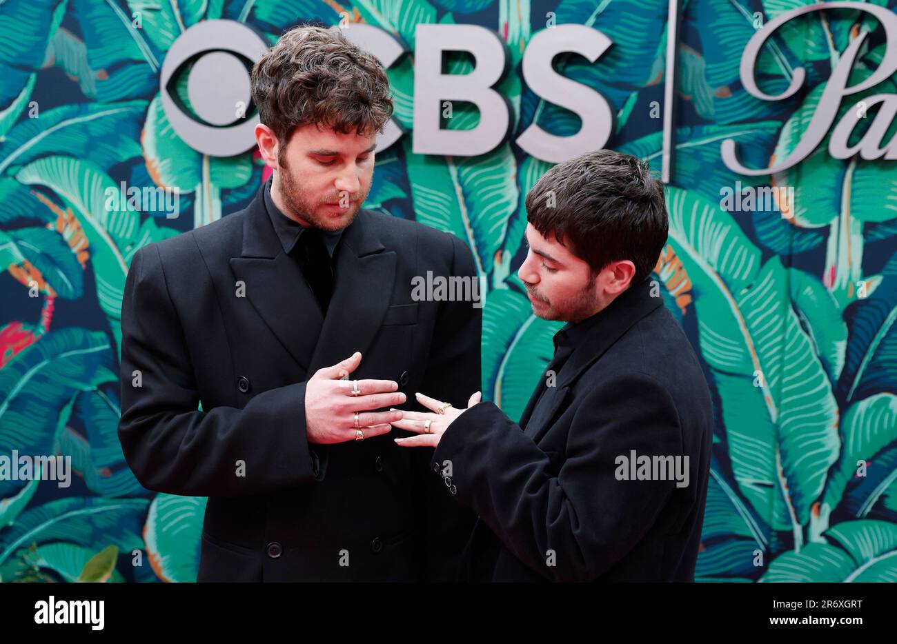 New York, United States. 11th June, 2023. Noah Galvin and Ben Platt arrive on the red carpet at The 76th Annual Tony Awards at United Palace Theatre on June 11, 2023 in New York City. Photo by John Angelillo/UPI Credit: UPI/Alamy Live News Stock Photo