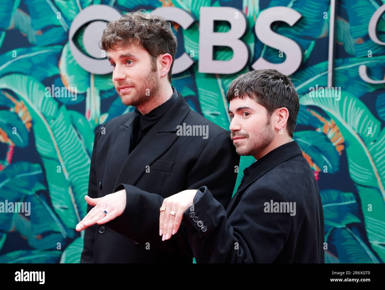 New York, United States. 11th June, 2023. Noah Galvin and Ben Platt arrives on the red carpet at The 76th Annual Tony Awards at United Palace Theatre on June 11, 2023 in New York City. Photo by John Angelillo/UPI Credit: UPI/Alamy Live News Stock Photo