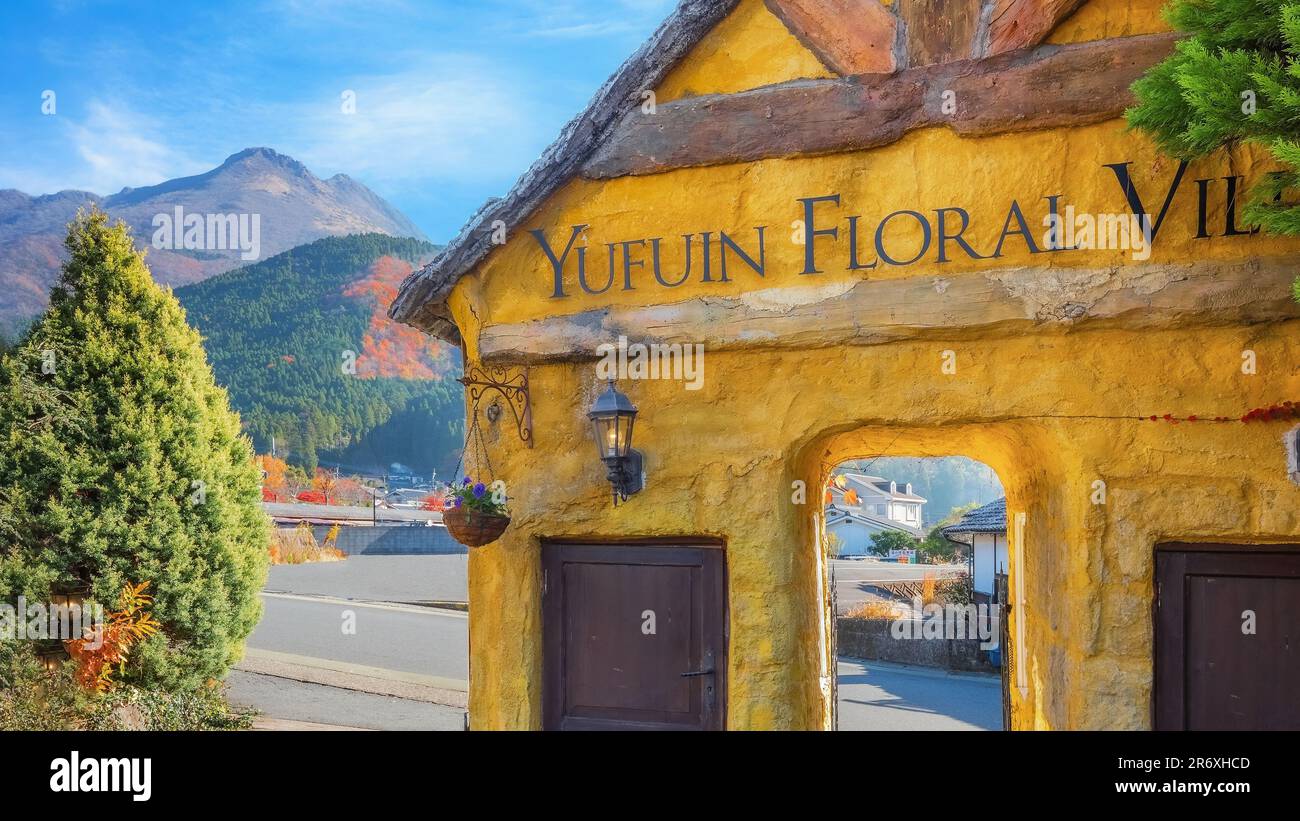 Yufuin, Japan Nov 27 2022 Yufuin Floral Village is a theme park