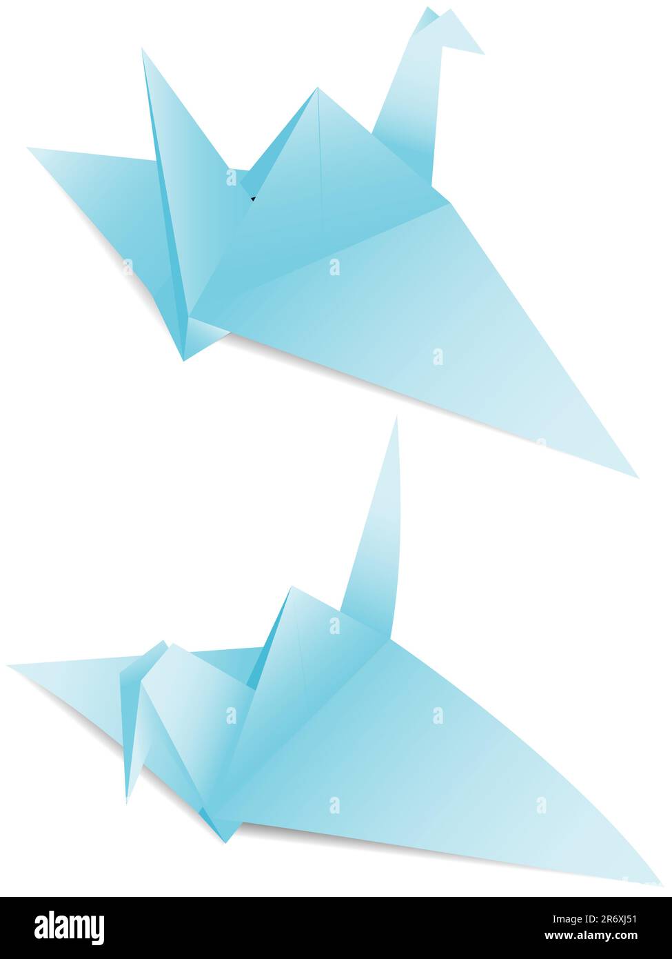 Paper crane origami a symbol peace in a vector Stock Vector Image & Art