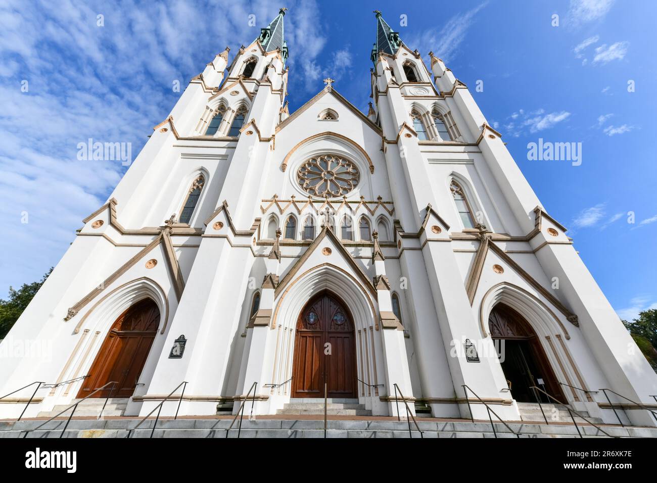 Cathedral Basilica of St. John the Baptist located in Savannah, Georgia ...