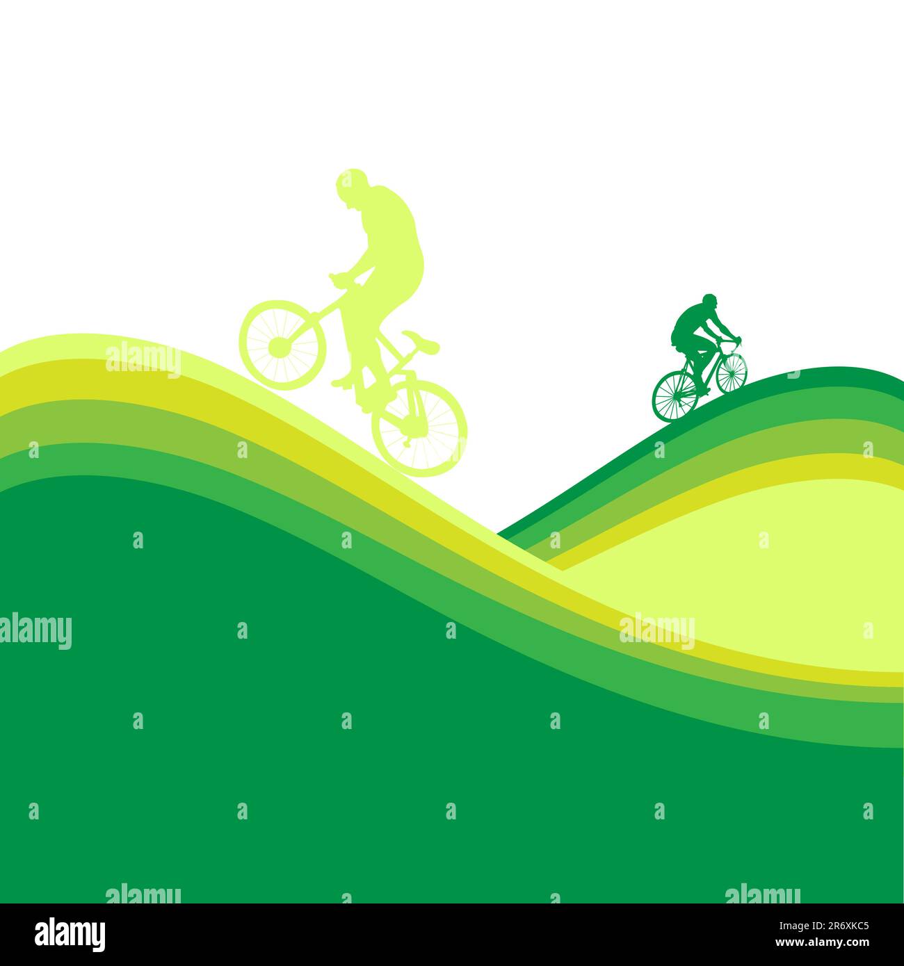 Green bicycle frame, vector illustration Stock Vector Image & Art Alamy