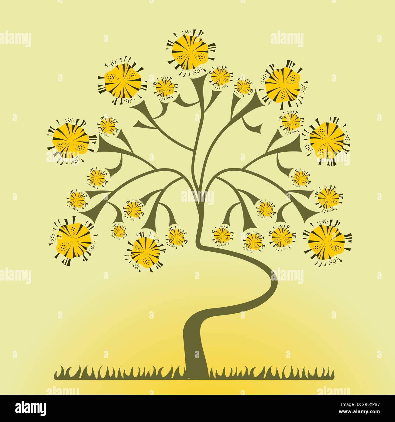 background with a tree Stock Vector Image & Art - Alamy