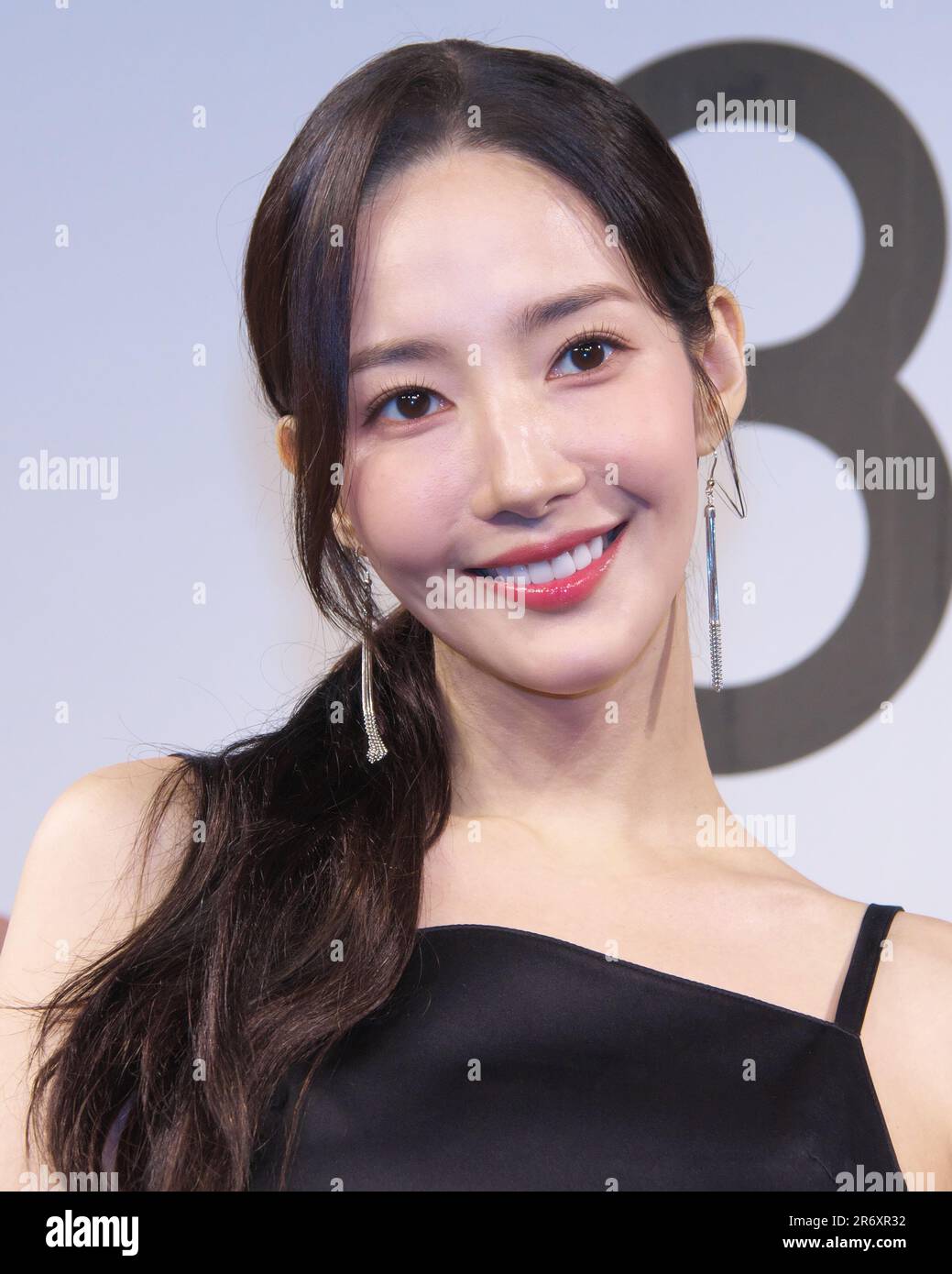 South Korean actress Park Min-young attends a launch event for cosmetics brand '3650' in Tokyo, Japan on June 8, 2023. Credit: AFLO/Alamy Live News Stock Photo