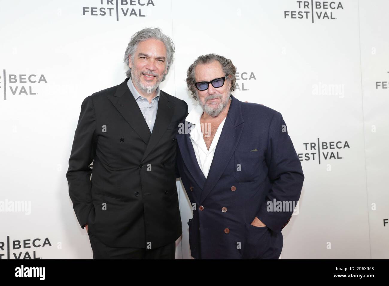 New York City. 10th June, 2023. New York, USA, June 10, 2023 - Andrea Di Stefano, Julian Schnabel attend The Last Night of Amore Premiere during the 2023 Tribeca Festival at AMC 19th Street on June 10, 2023 in New York City. Credit: Giada Papini Rampelotto/EuropaNewswire/dpa/Alamy Live News Stock Photo