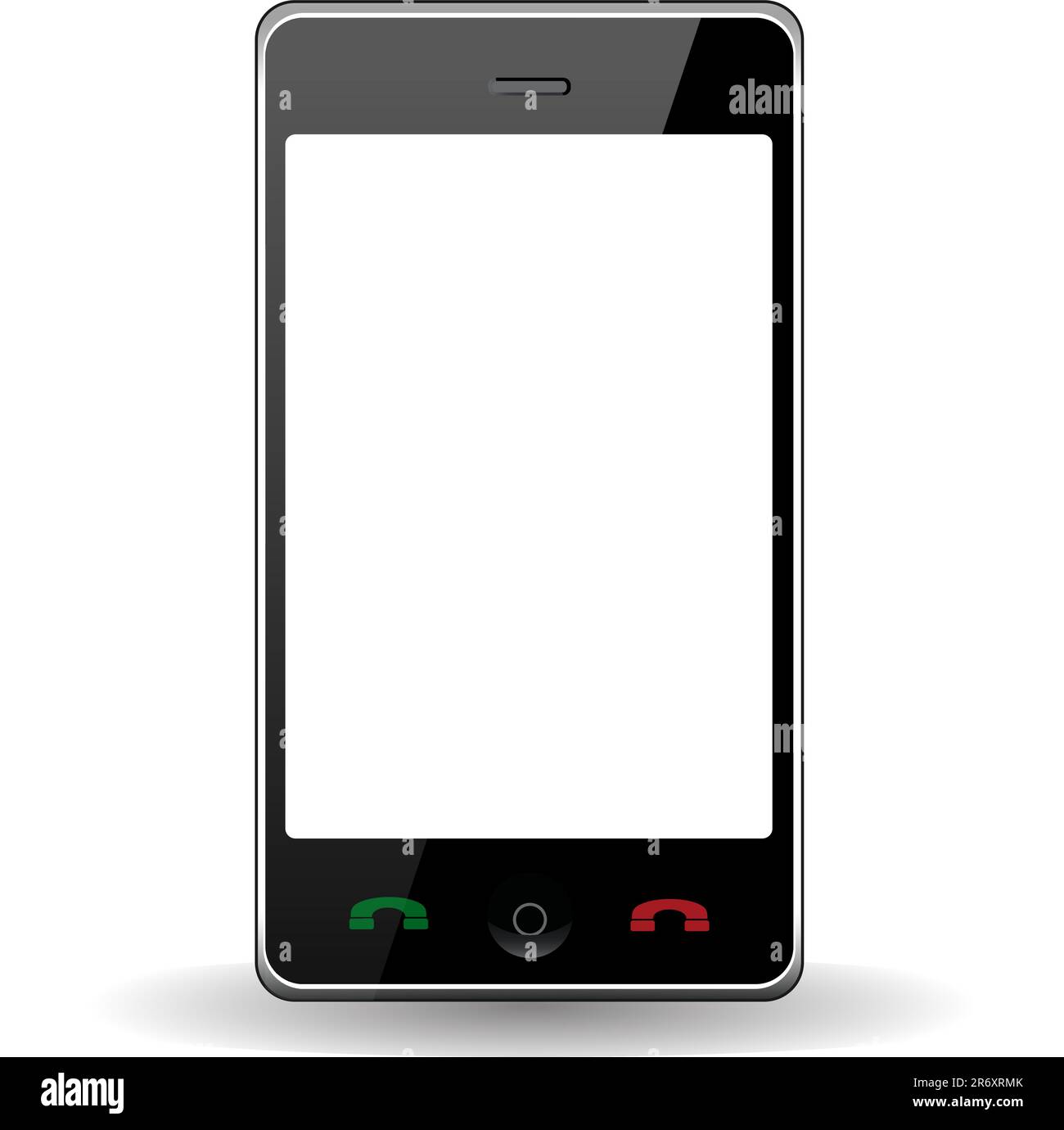 Smartphone with touch screen. Vector art in Adobe illustrator EPS ...