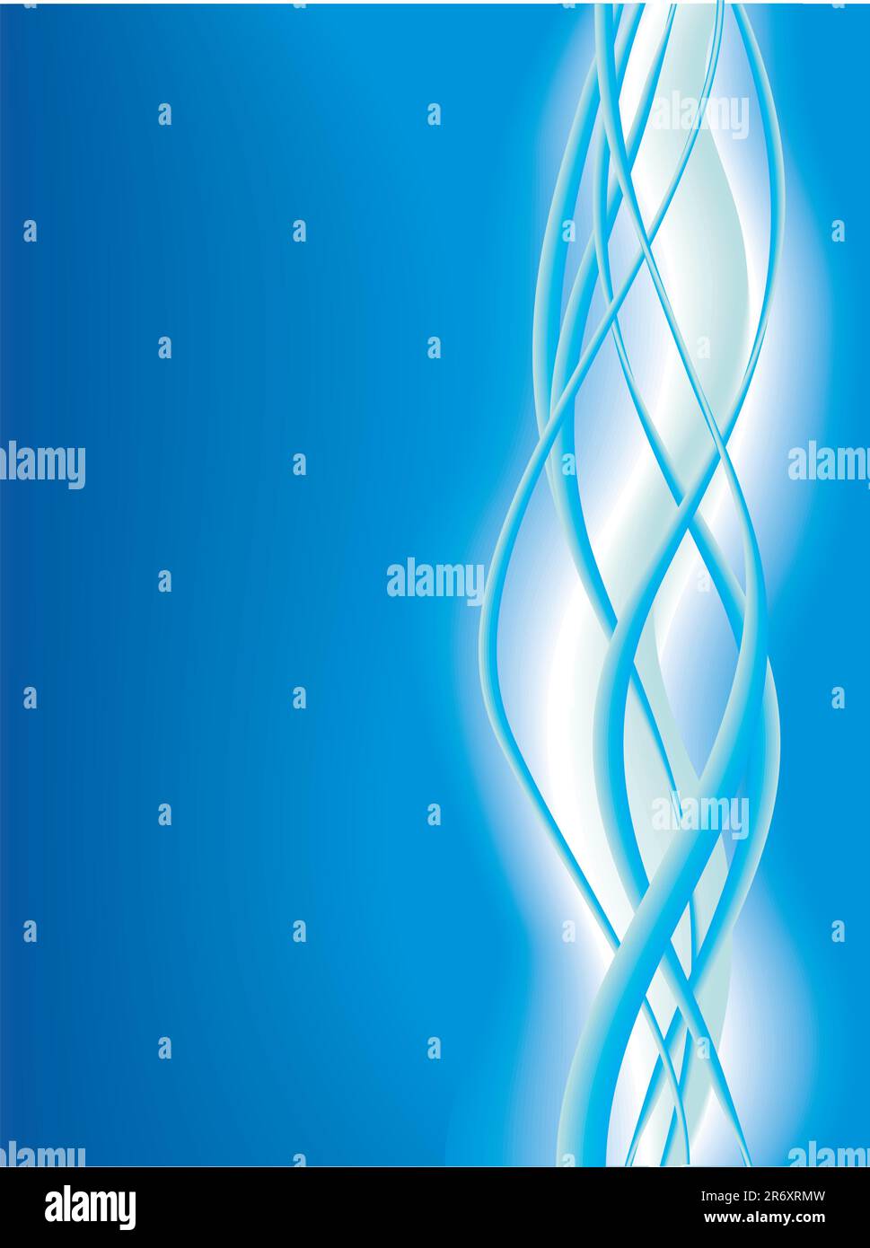 Abstract Blue Background with White Waves - Vector Stock Vector Image ...