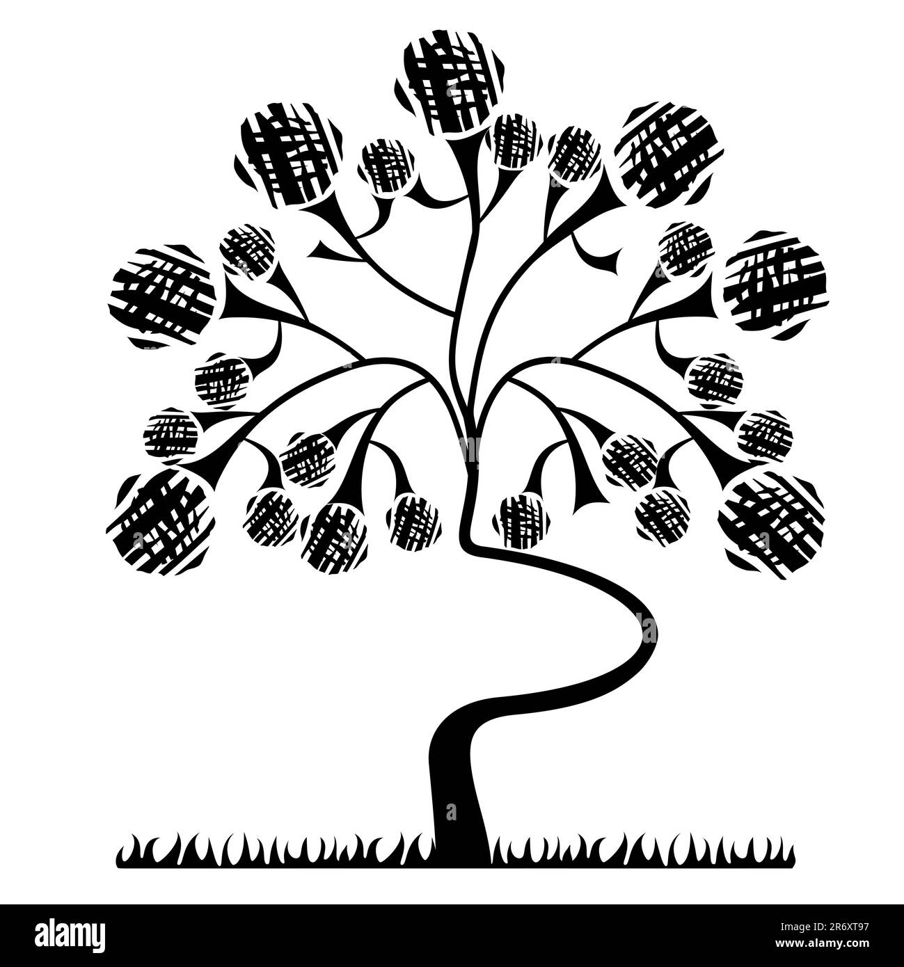 background with a tree Stock Vector Image & Art - Alamy