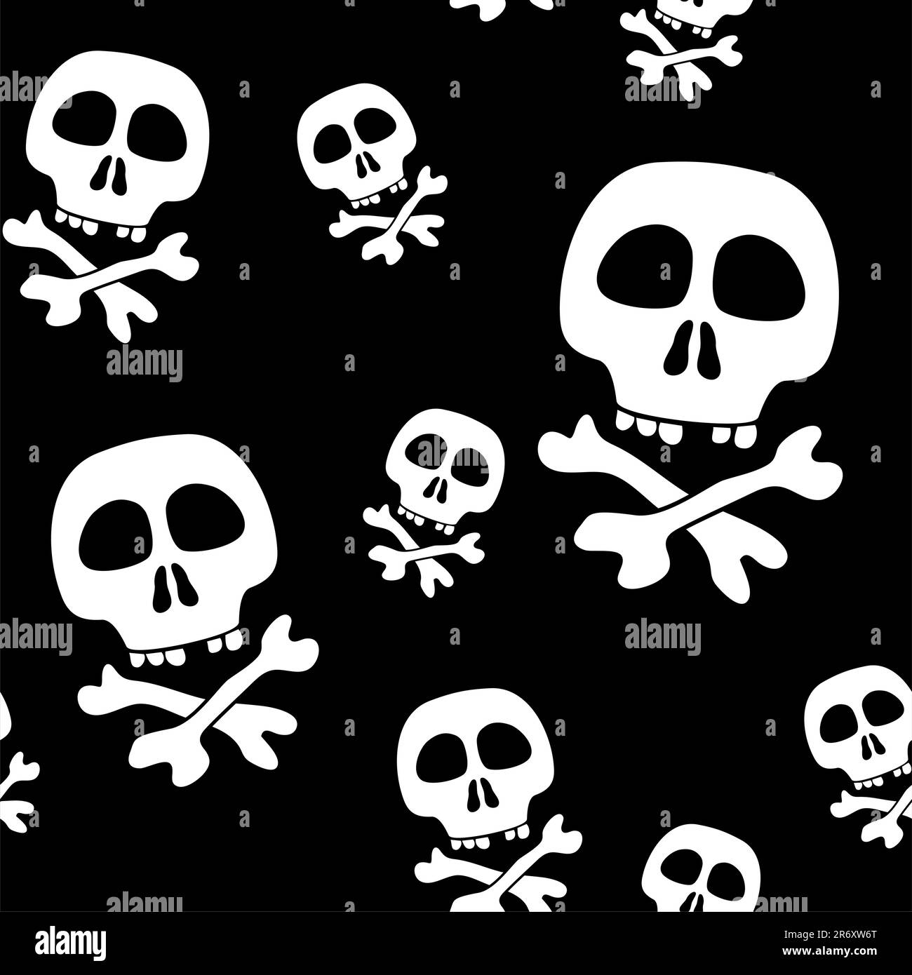 Abstract background with skulls. Seamless pattern. Vector illustration ...
