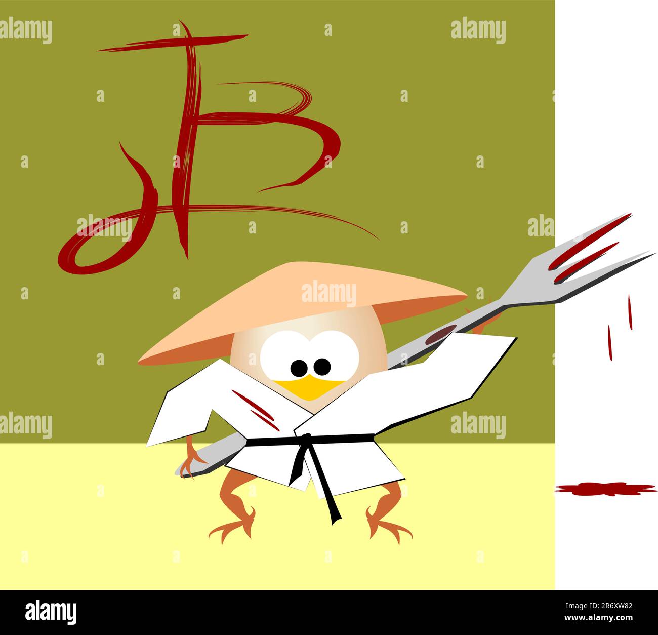 Chicken fight pool Stock Vector Images - Alamy