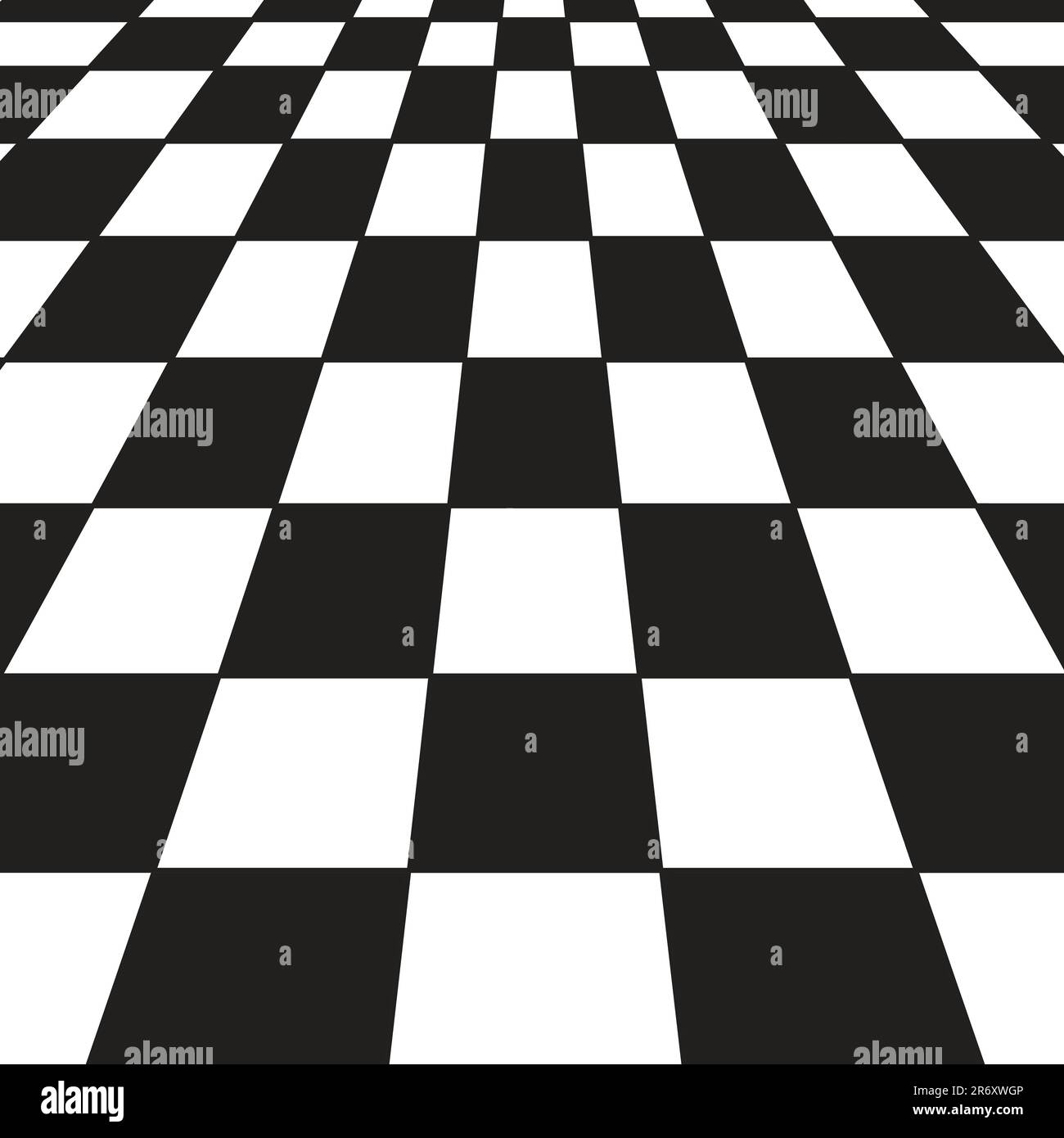 A large black and white checker floor background pattern Stock Vector