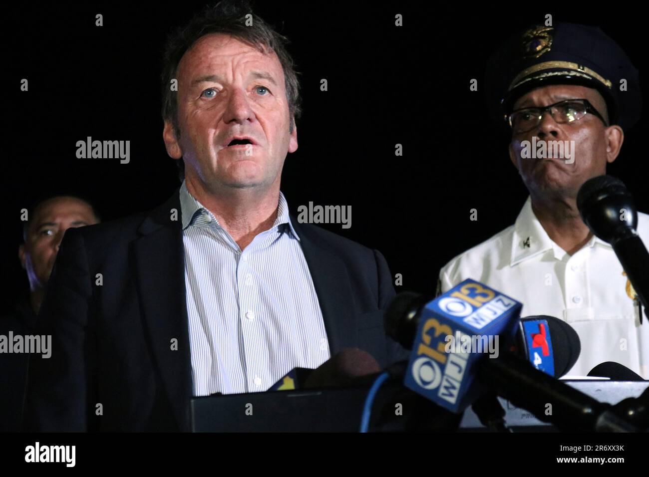 Annapolis Mayor Gavin Buckley speaks at a news conference about a
