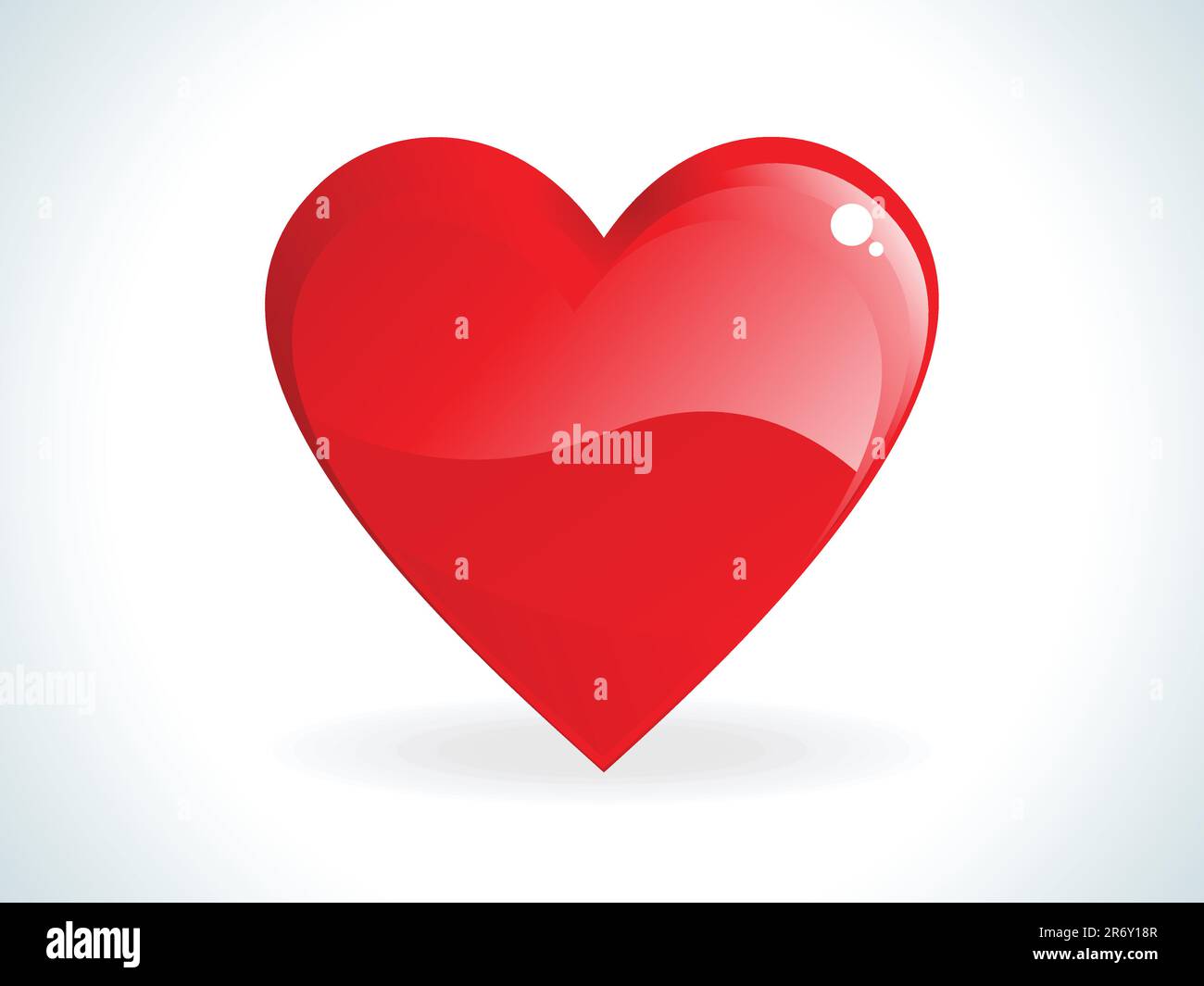 abstract red gossy heart vector illustration Stock Vector