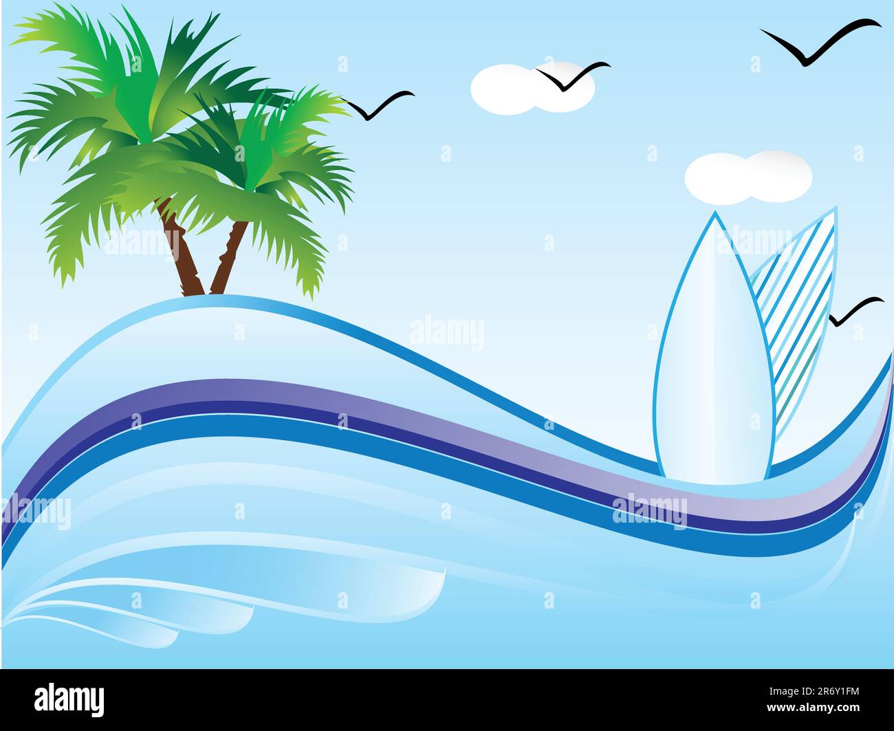 abstract vector summer holiday1 Stock Vector
