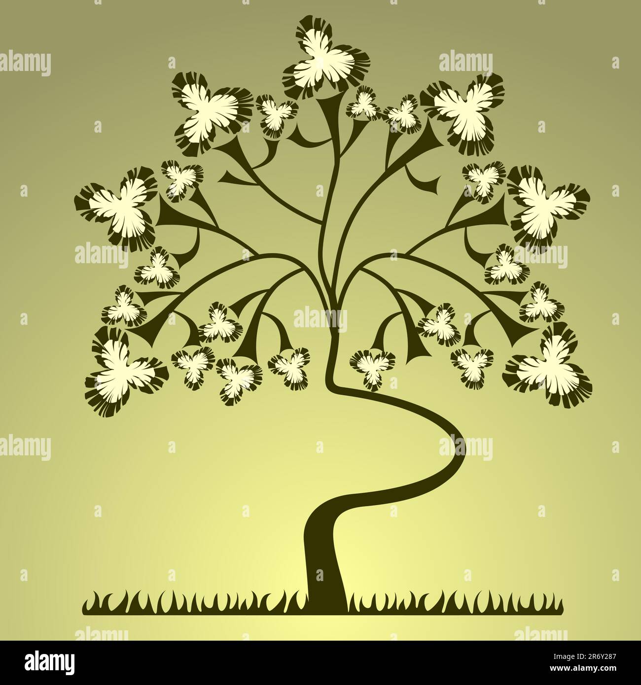 background with a tree Stock Vector Image & Art - Alamy