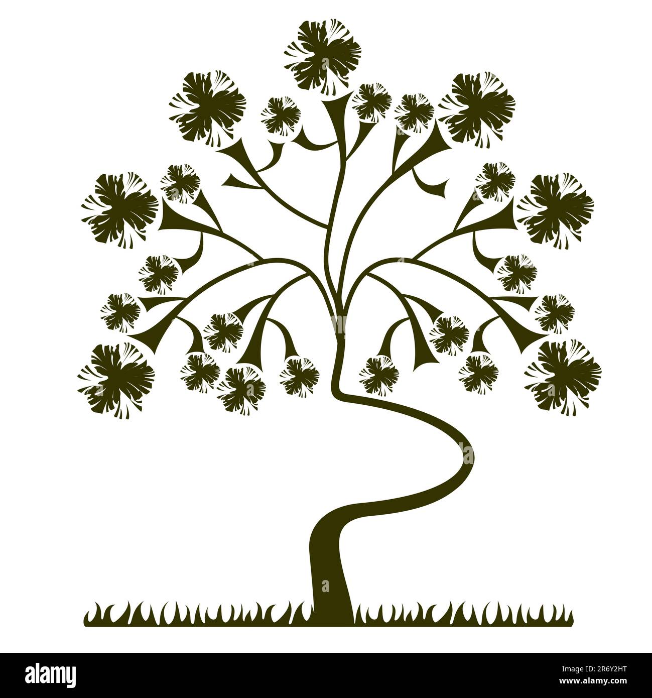 background with a tree Stock Vector Image & Art - Alamy