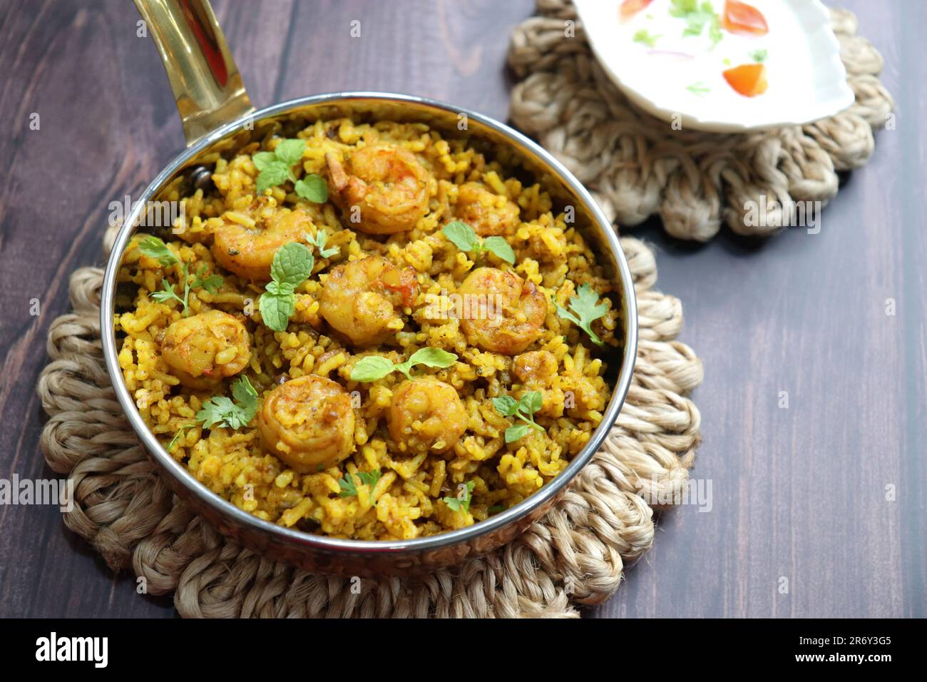 Prawns Biryani or shrimp Pulao. also called jheenga pilaf or jhinga
