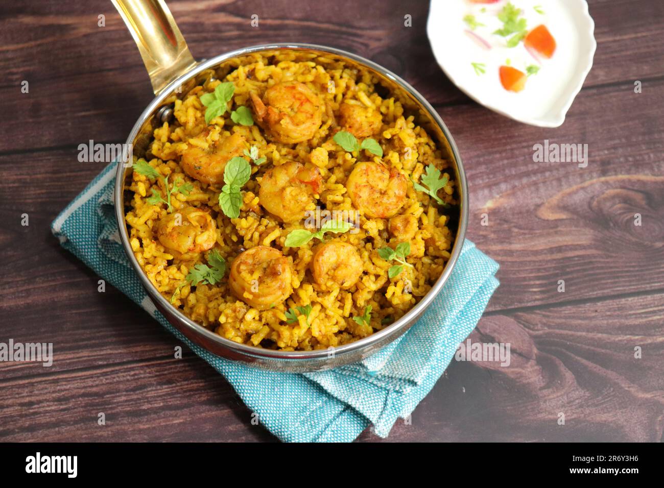 Prawns Biryani or shrimp Pulao. also called jheenga pilaf or jhinga
