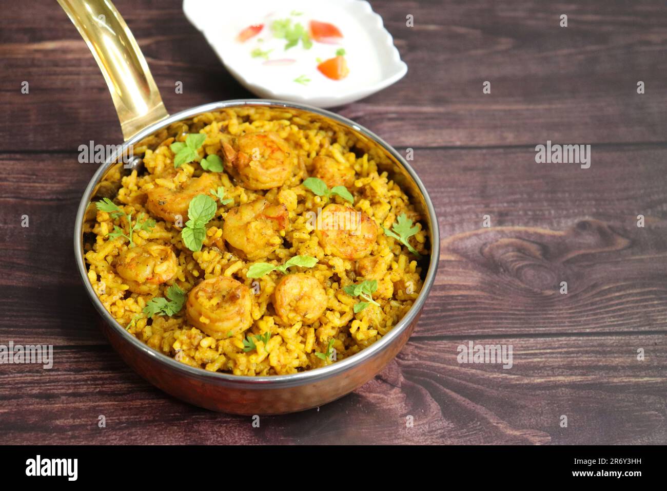 Prawns Biryani or shrimp Pulao. also called jheenga pilaf or jhinga