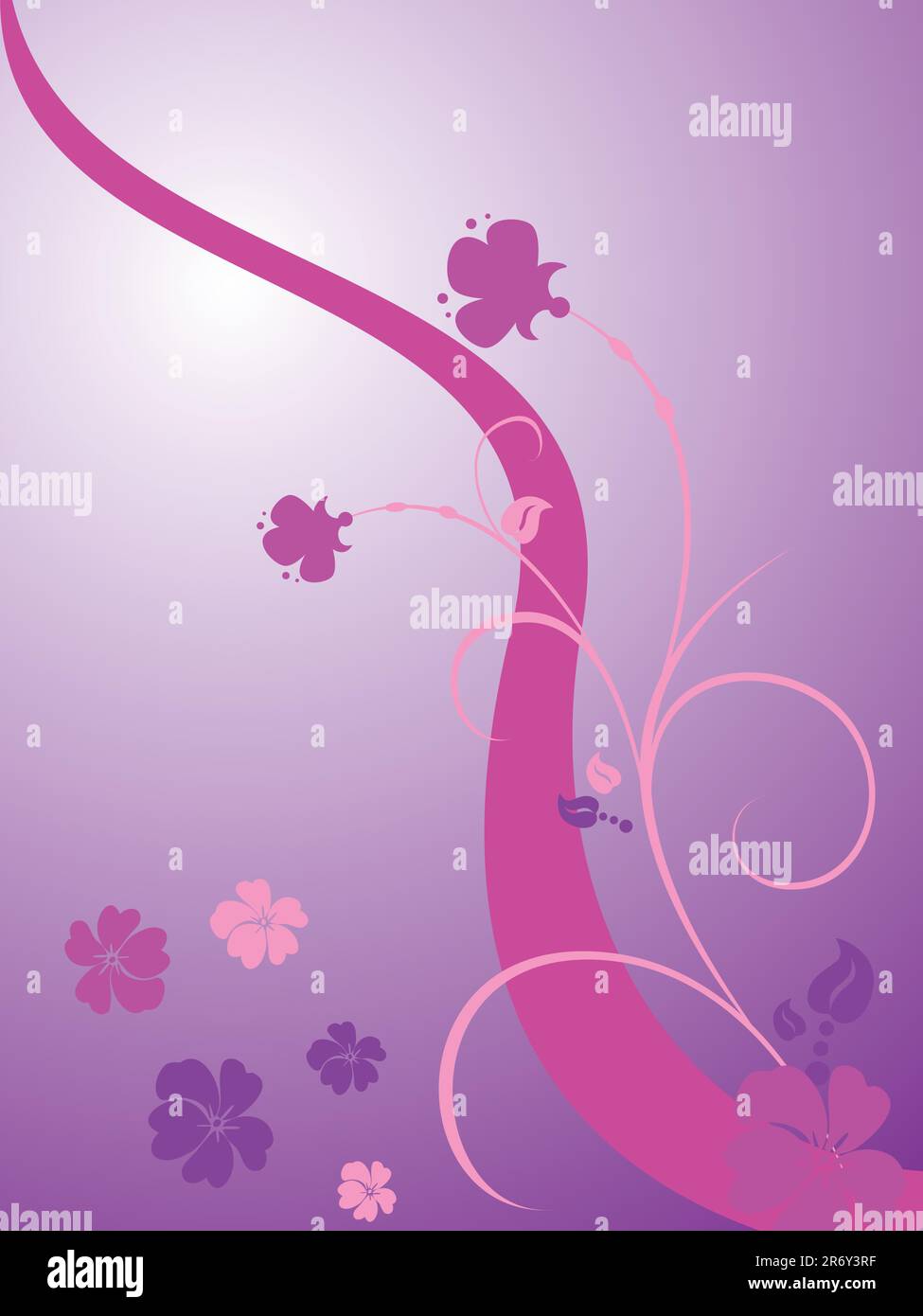 vector illustration of an abstrac flower background Stock Vector Image ...