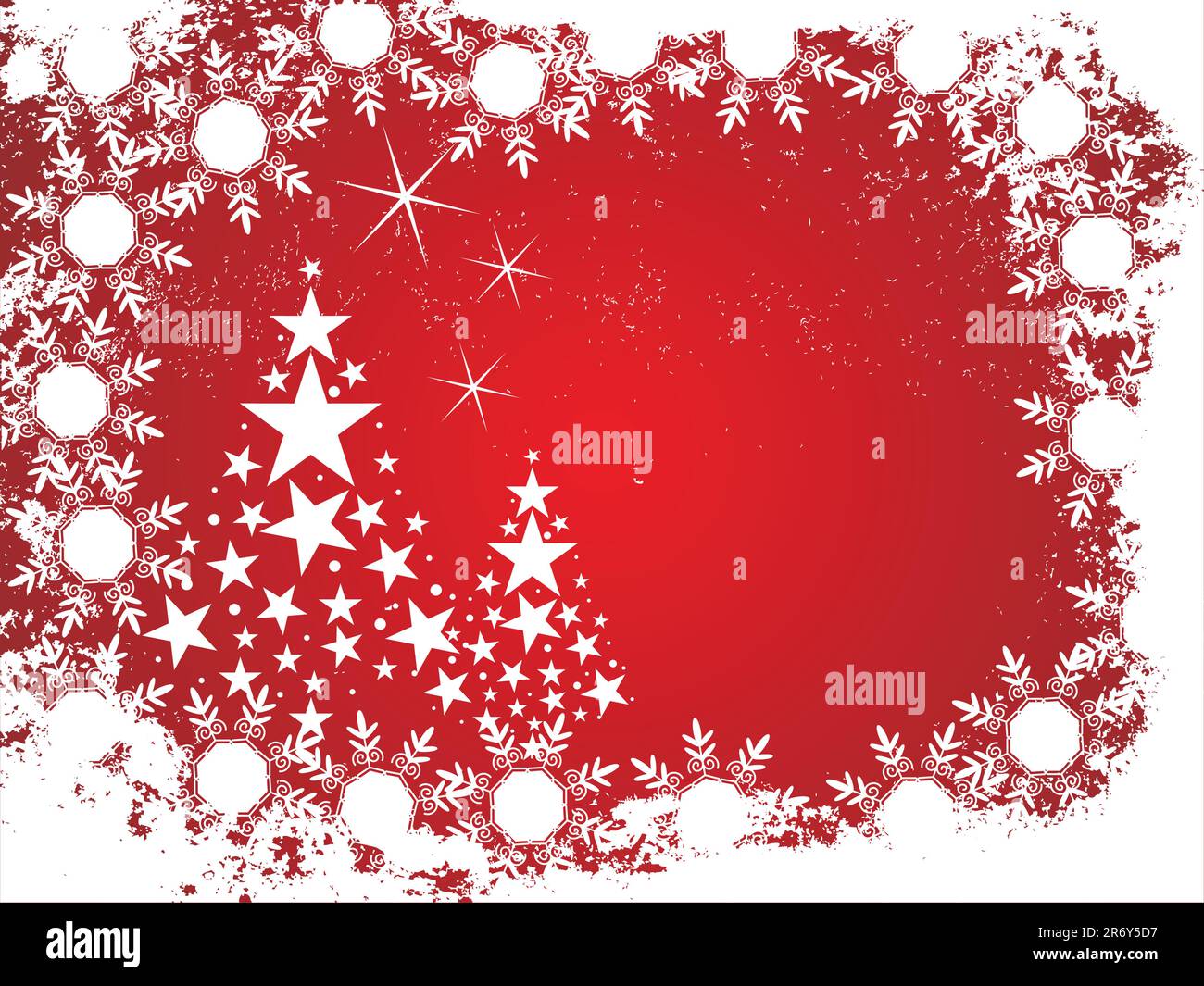 vector illustration of christmas trees on a winter background Stock ...