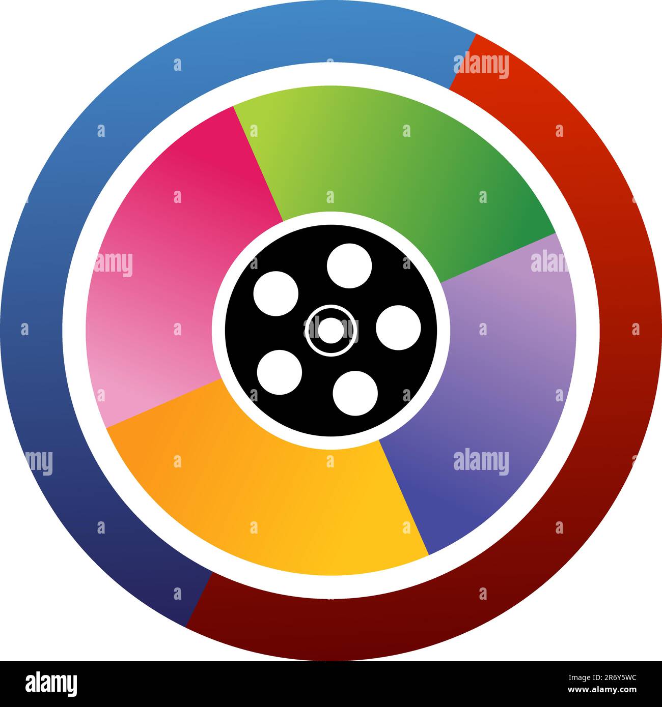 An image of an entertainment wheel - blank. Stock Vector