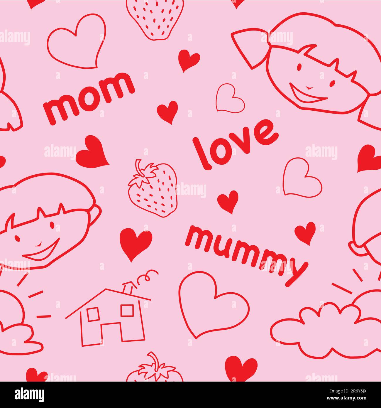 Mother & child Stock Vector Images - Alamy