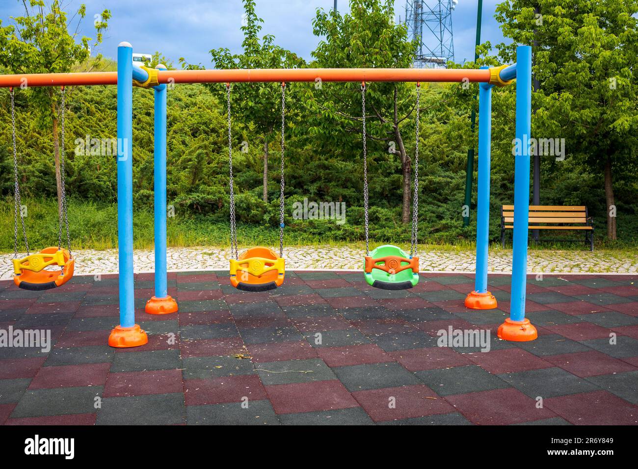 Family friendly playground hi-res stock photography and images - Alamy
