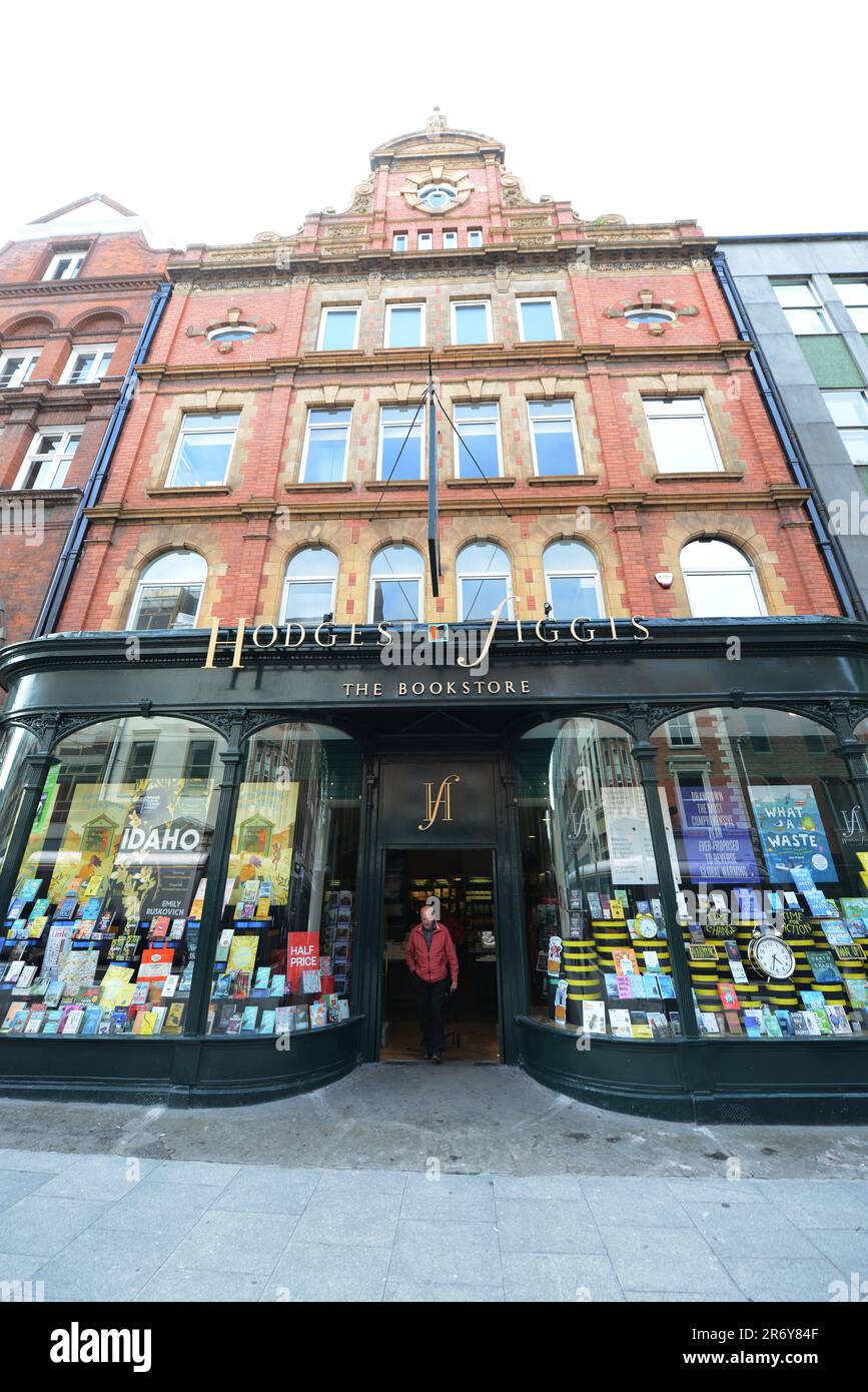 Hodges Figgis bookstore in Dublin, Ireland. Stock Photo