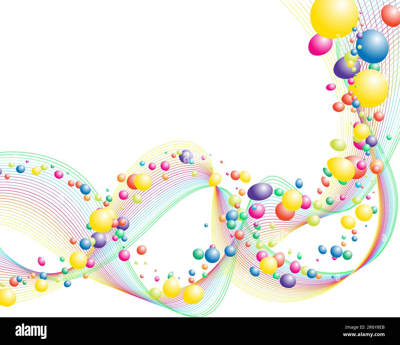 Colourful lines background on sea theme for design use Stock Vector