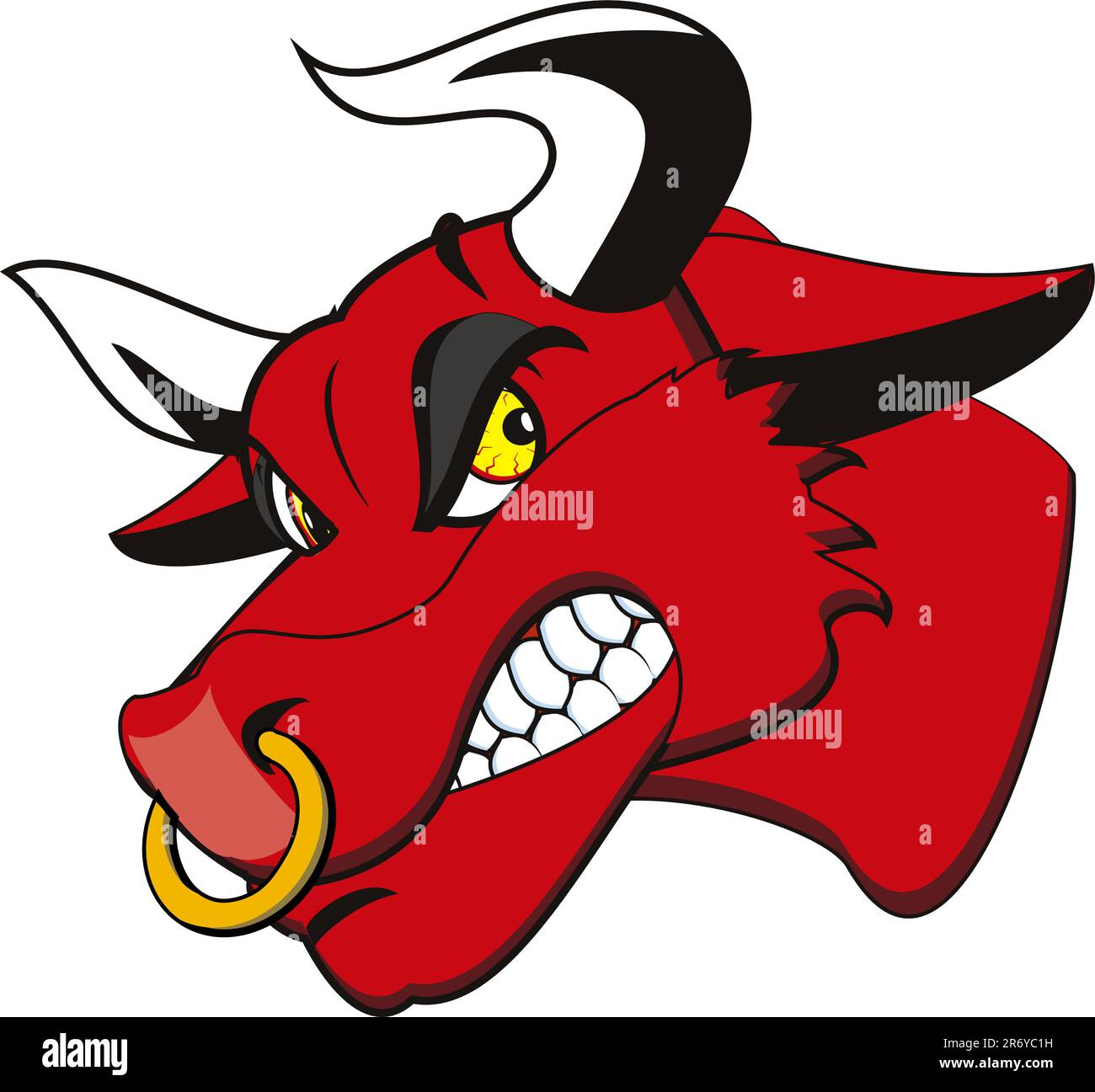 red bull very angry Stock Vector Image & Art - Alamy