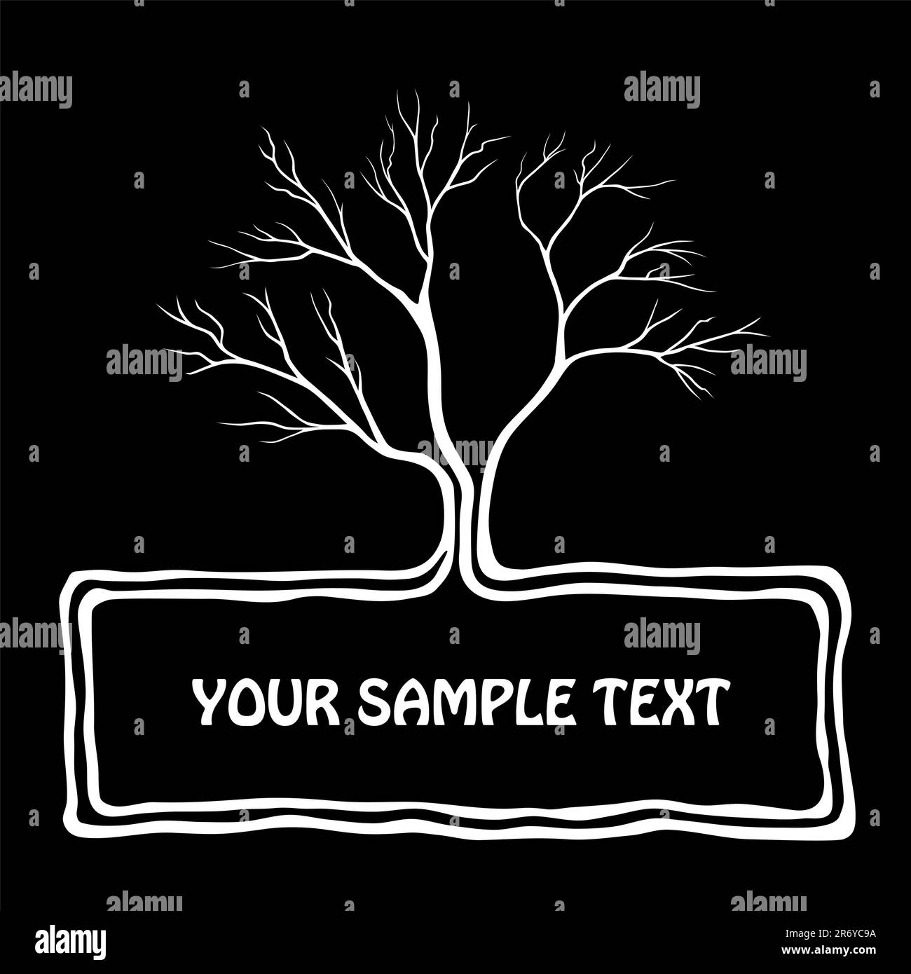 background with a tree Stock Vector Image & Art - Alamy