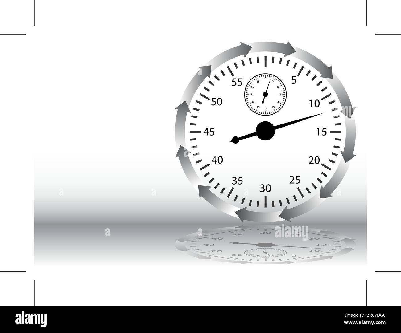An image of a Stopwatch Arrow Stock Vector Image & Art - Alamy