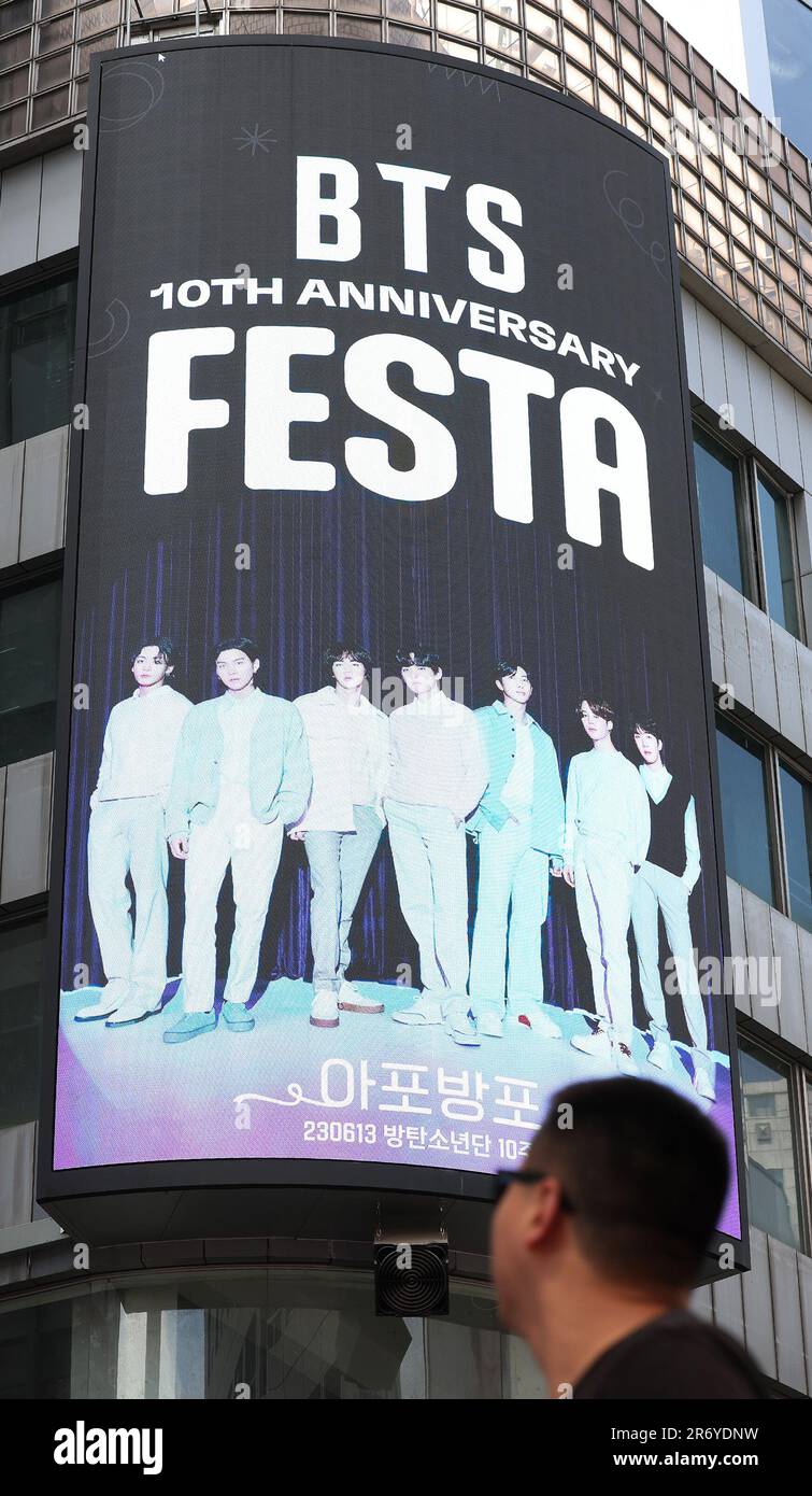 12th June, 2023. Festival celebrating BTS' 10th anniv. kicks off A ...
