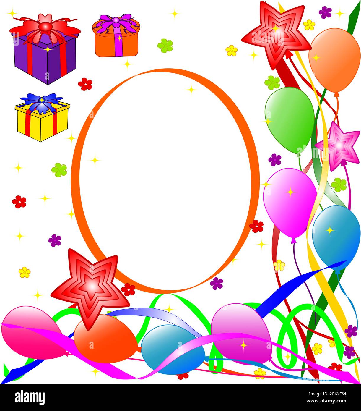 vector illustration of a Happy Birthday background Stock Vector Image ...