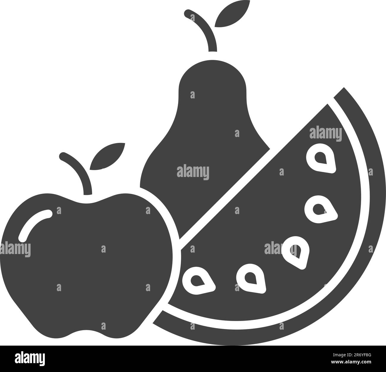 Fruit icon vector image Stock Vector Image & Art - Alamy
